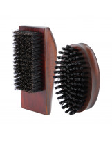 LUSSONI Barber brush set, 2 pcs, with natural and vegan bristles