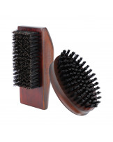 LUSSONI Barber brush set, 2 pcs, with natural and vegan bristles