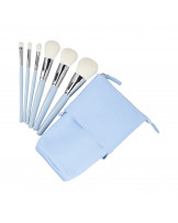 ilū basic Set of 6 makeup brushes + case, Blue