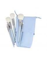 ilū basic Zestaw 6 pędzli do makijażu + etui, Niebieski 