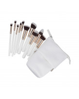 ilū basic Set of 10 makeup brushes + case, White