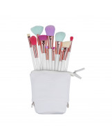 ilū basic Set of 11 makeup brushes + case, Multicolor