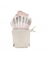 ilū basic Set of 12 makeup brushes + case, Pink