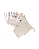 ilū basic Set of 12 makeup brushes + case, Pink