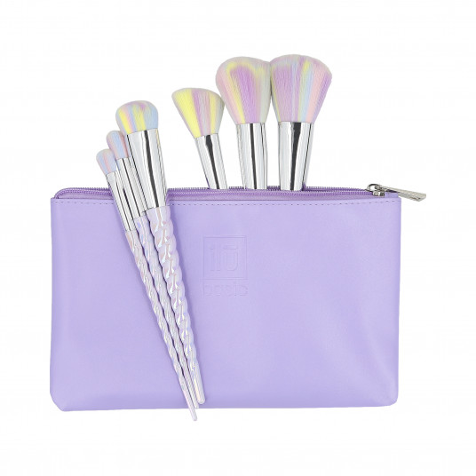 ilū basic Set of 6 makeup brushes + case, Unicorn