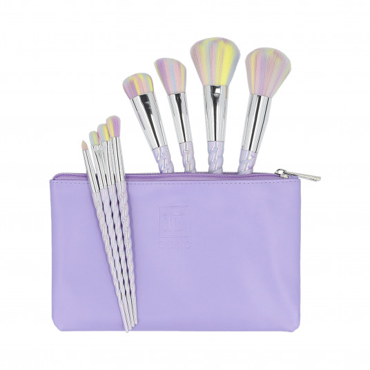 ilū basic Set of 8 make-up brushes + case, Unicorn
