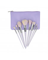 ilū basic Set of 8 make-up brushes + case, Unicorn, Pastel