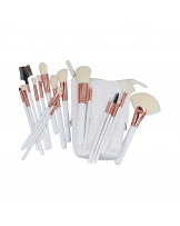 ilū basic Set of 18 makeup brushes + case, White