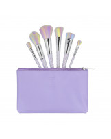 ilū basic Set mit 6 Schminkpinseln + Tasche, Einhorn, Pastell