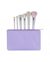 ilū basic Set mit 6 Schminkpinseln + Tasche, Einhorn, Pastell