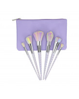 ilū basic Set mit 6 Schminkpinseln + Tasche, Einhorn, Pastell