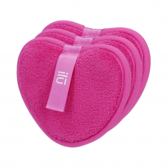 ilū Makeup remover pads, 3pcs, Pink