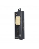 Kashōki Smooth White Detangler Paddle Haarbürste Mit Weißen Wildschweinborsten 