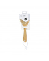 LUSSONI Bamboo body brush with handle