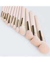 MIMO 12 Teilig Makeup Pinseln Set, Rosa 