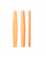 MIMO Doppelseitige Trapezförmige Orange Poliernagelfeile, Körnung 100/180 