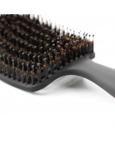 LUSSONI Labyrinth Groß Flexible Haarbürste Mit Natürlichen Wildschweinborsten
