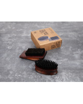 LUSSONI Barber brush set, 2 pcs, with natural and vegan bristles