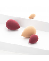 LUSSONI Raindrop Makeup Sponge, Burgundy